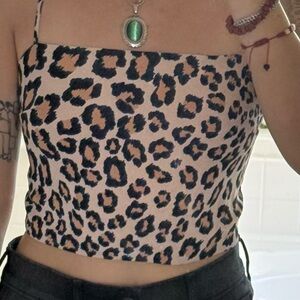 Victoria's Secret Leopard Print Crop Top